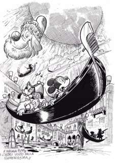 Valerio Held | Topolino 2564 - "Indiana Pipps e l’altra Serenissima" - Signed Original Inked Drawing by Valerio Held - Page volante - (2005) | Catawiki