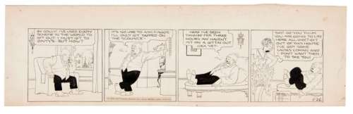 BRINGING UP FATHER EARLY DAILY COMIC STRIP ORIGINAL ART. | Hake’s