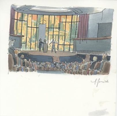 Juanjo Guarnido | Blacksad, Tome 3, Âme Rouge, Recherche de case, case n°4 planche 8 | Galerie 9ème Art