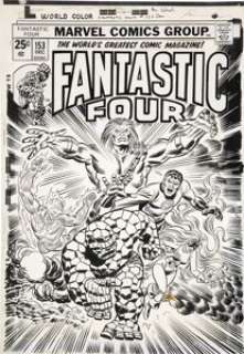 Gil Kane, Rich Buckler, and Frank Giacoia Fantastic Four #153 Cover Original Art (Marvel, 1974). The Fantastic - | Heritage