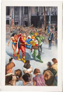 Tom Fleming Superman: Man of Steel Platinum Series Trading Card #70 Illustration Original Art (DC/Skybox, -