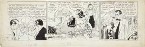 Alex Raymond Rip Kirby Daily Comic Strip Original Art (King Features Syndicate, 1946). According to notes -