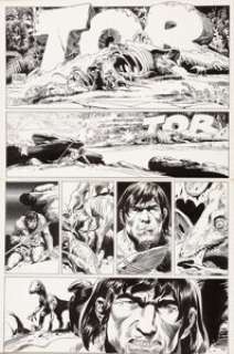 Joe Kubert Sojourn #1 Tor Splash Page 1 Original Art (White Cliffs Publishing, 1977). As Don Markstein has -