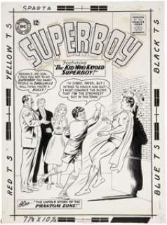 Curt Swan and George Klein Superboy #104 Cover Original Art (DC, 1963). For DC fans, nothing says "Silver -