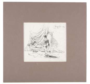 FRANK FRAZETTA JOHN CARTER AND NUDE ORIGINAL ILLUSTRATION ART. | Hake’s