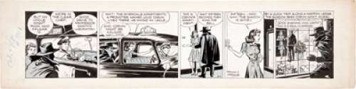 Vernon Greene The Shadow Daily Comic Strip #A-9 Original Art (The Ledger Syndicate, c. 1938). "Who knows -