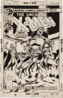 John Byrne and Terry Austin X-Men #116 Cover Original Art (Marvel, 1978). Deep within the Savage Land, - | Heritage