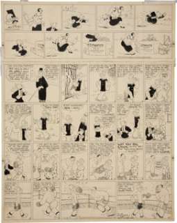 E. C. Segar Popeye Sunday with Sappo Topper Comic Strip Original Art dated 12-21-30 (King Features Syndicate, - | Heritage