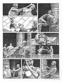 Eugenio Sicomoro - Sicomoro - Planche originale (p.17) Les Deux Cœurs de l’Egypte T1 - La barque des milliers d’années  - (2017)