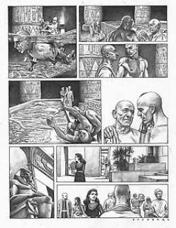 Sicomoro, Eugenio - Sicomoro, Eugenio - Planche originale - Les Deux Cœurs de l’Egypte T1 - La Barque des milliers d’années - (2017)