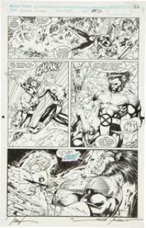 Jim Lee and Scott Williams X-Men #277 page 22 Original Art (Marvel, 1991). Once again, Gambit saves Storm‘s life, -