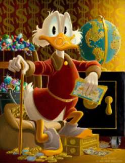 Carl Barks McDuck of Duckburg Painting Original Art (1974). Offered here is the opulent and ultimate iconic - | Heritage