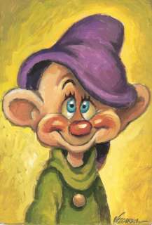Joan Vizcarra | Dopey [Snow White and the Seven Dwarfs] - Original Painting - Joan Vizcarra - Acrylic Art - Original Artwork | Catawiki