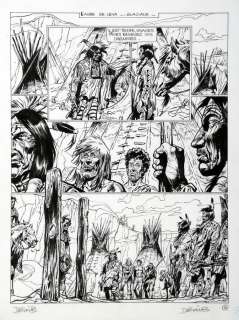 Derib | Buddy Longway, planche n°14 Ã  l’encre de Chine d… | Millon