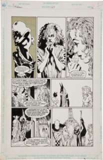 Kelley Jones and Dick Giordano Sandman #27 Page 2 Original Art (DC, 1991). The air is tense as the Dream Realm - | Heritage