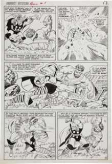 Jack Kirby and Vince Colletta Journey Into Mystery Annual #1 Thor vs. Hercules Page 12 Original Art (Marvel, -