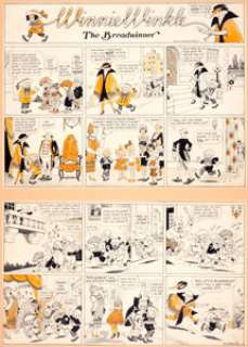 Martin Branner Winnie Winkle Hand Colored Sunday Original Art (Chicago Tribune, 1922). Perry Winkle proves to be -