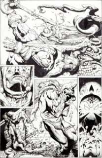 Simon Bisley Death Dealer #1 Page 18 Original Art (Verotik, 1997). Writer Glen Danzig and artist Simon Bisley -