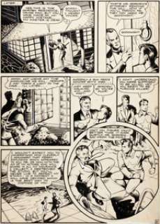 Matt Baker Wonder Boy Page 8 Original Art (undated). "The strength of a hundred full grown men in one little - | Heritage