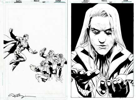 Carlos Pacheco Jesus Merino - superman #664 cover (superman, arion, squad k! ) 2007