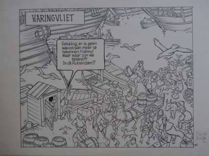 Kolk, Hanco | Hanco Kolk - Originele pagina (p.3A) - ‘Metro 010’ - Formaat: 29,7 x 21 cm. - (2022) | Catawiki