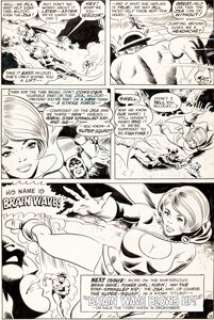 Ric Estrada and Wally Wood All-Star Comics #58 Page 18 Original Art (DC, 1976). DC‘s decision to revive the All-Star -