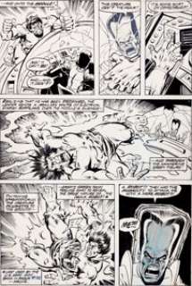 Sal Buscema and Joe Rubinstein The Incredible Hulk #224 Page 30 Original Art (Marvel, 1978). The Leader is attacked - | Heritage