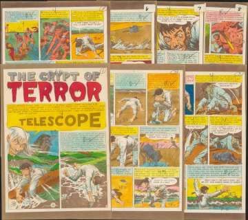 Davis-TELESCOPE-Crypt 45, 7pg Silver Print Story (1955) | Russ Cochran