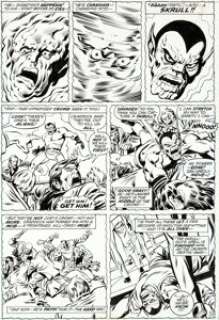John Buscema and Tom Palmer The Avengers #97 Kree-Skrull War Page 17 Original Art (Marvel, 1972). A page from the -
