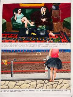 Jacques de Loustal | Jacques de Loustal - Planche originale - Arrière saison - (1985) | Catawiki