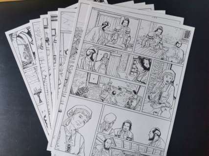 Raimondo, Luca | Raimondo, Luca - 11x tavole originali "Il Cabalista di praga 2" | Catawiki