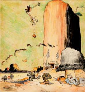 George Herriman Krazy Kat Specialty Illustration Original Art (undated). Ignatz gets a little help from - | Heritage