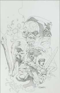 Tomás Giorello Conan #48 Cover Original Art (Dark Horse, 2008). Atmospheric cover for the story -