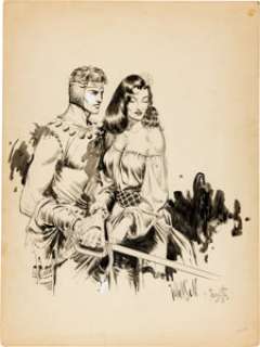 Al Williamson and Frank Frazetta Homage to Flash Gordon Illustration Original Art (c. 1953). The detail and - | Heritage