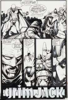 Timothy Truman Grimjack #13 Complete 20 Page Story "Suspect" Original Art Group (First, 1985). -