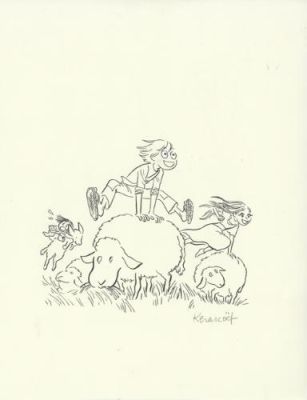 Kerascoët | Foudroyant, illustration d’ex-libris | Galerie 9ème Art