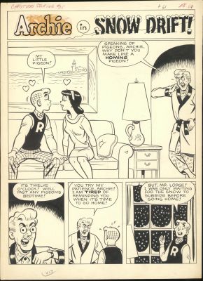 White-Archie Christmas Stocking #25, pgs 61-63- Original Art