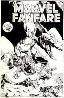 Michael Golden Marvel Fanfare #1 Spider-Man and the Angel Cover Original Art (Marvel, 1982). One of the - | Heritage