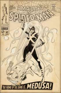 John Romita Sr. Amazing Spider-Man #62 Cover Original Art (Marvel, 1968). A "twice-up" cover that - | Heritage