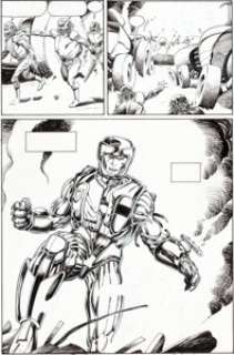 Barry Windsor-Smith and Bob Layton X-O Manowar #1 Page 24 Original Art (Valiant, 1992). Here it is... the -