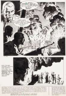 Russ Heath Our Army At War #264 Complete 12-Page Sgt. Rock Story "The Hunt" Original Art (DC, 1974). -