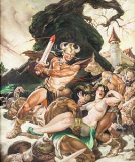 Nestor Redondo Savage Sword of Conan #50 Cover Painting Original Art (Marvel, 1980). Conan in this piece is -