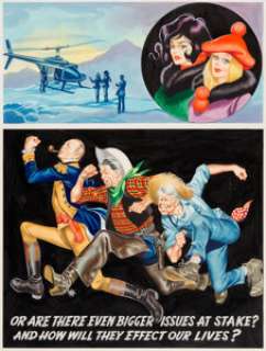 Ron Embleton Penthouse Oh, Wicked Wanda! Part 34 Story Page 8 Original Art (Penthouse, 1970s). Guest -