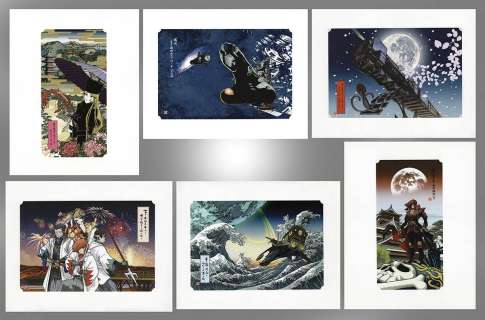 Leiji Matsumoto color reproduction illustration "Galaxy Express 999" 6 pieces set | Mandarake (Big Web)