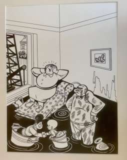 Schauwvlieghe, Anita | Schauwvlieghe, Anita - Originele tekening + certificaat - Cover - Nero Klassieke 36 - De Zoon van Nero - (2001) | Catawiki