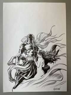 Guérineau, Richard | Guérineau, Richard - Dessin original - Le Chant des Stryges | Catawiki