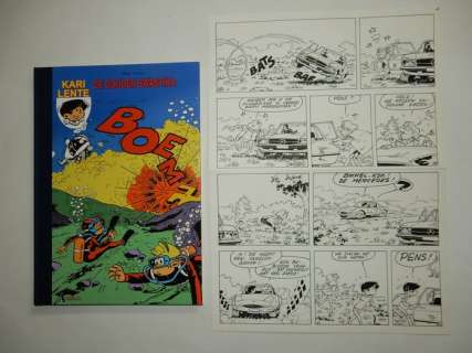 Mau, Bob | Kari Lente - Luxe album met originele pagina - De gouden swastika - Oplage: 46 ex. - Cartonné - EO - (2008) | Catawiki