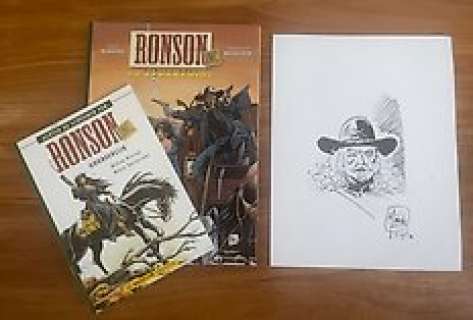 Minck Oosterveer - Ronson INC. - HC “De Afrekening” + SC “ Achter de Schermen van Goudeerlijk” - Gesigneerd + Losse Tekening - Éditions mixtes (voir description) - (2010)