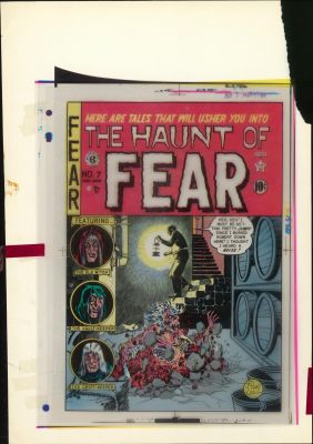 EC Library Production Material- Cover Color Key Guide, Haunt of Fear NO.7 | Russ Cochran