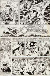 George Perez and Ricardo Villamonte The Avengers Annual #8 Page 44 Original Art (Marvel, 1978). Iron Man -